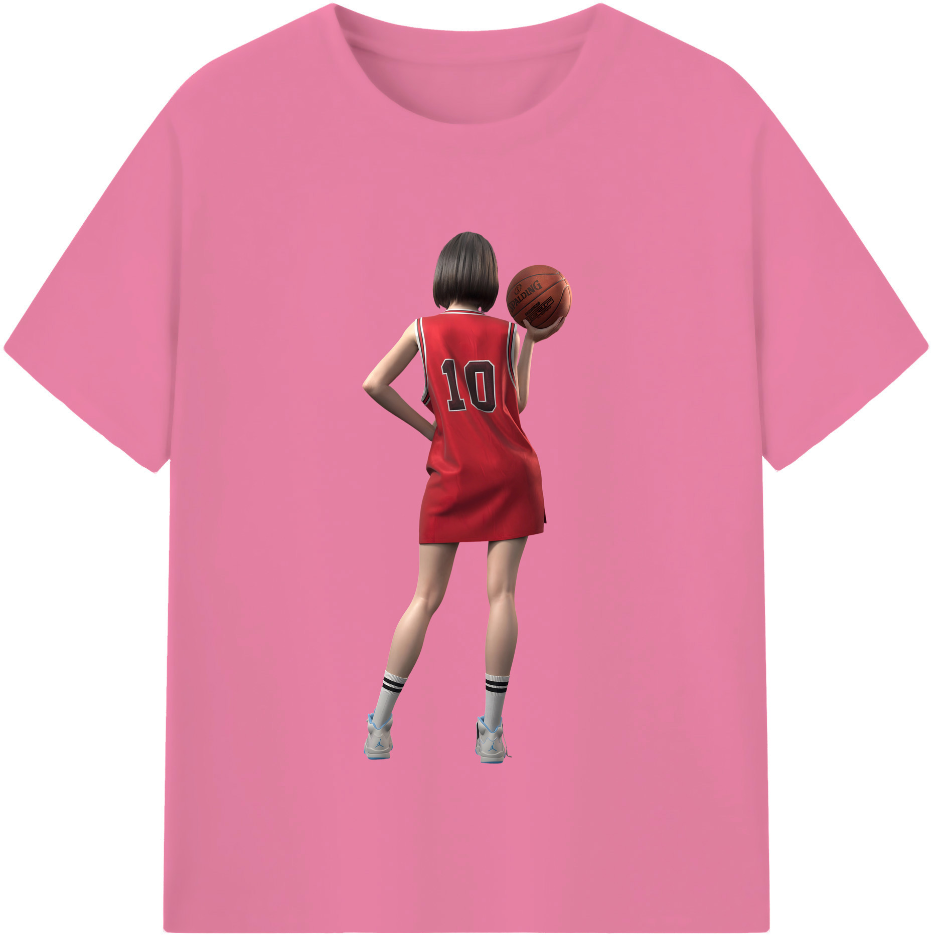 SLAM DUNK／スラムダンク 綿100％半袖Tシャツ（フロントプリント）